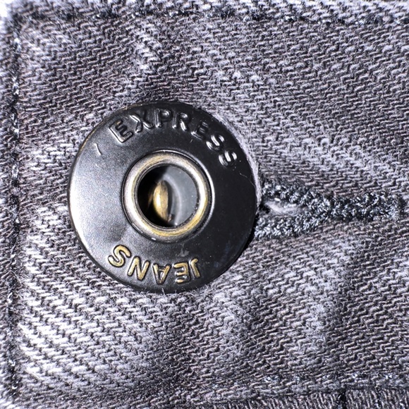 Express Rocco Slim Fit Skinny Leg Dark Gray Jeans Sz 33 x 30 - Picture 9 of 9